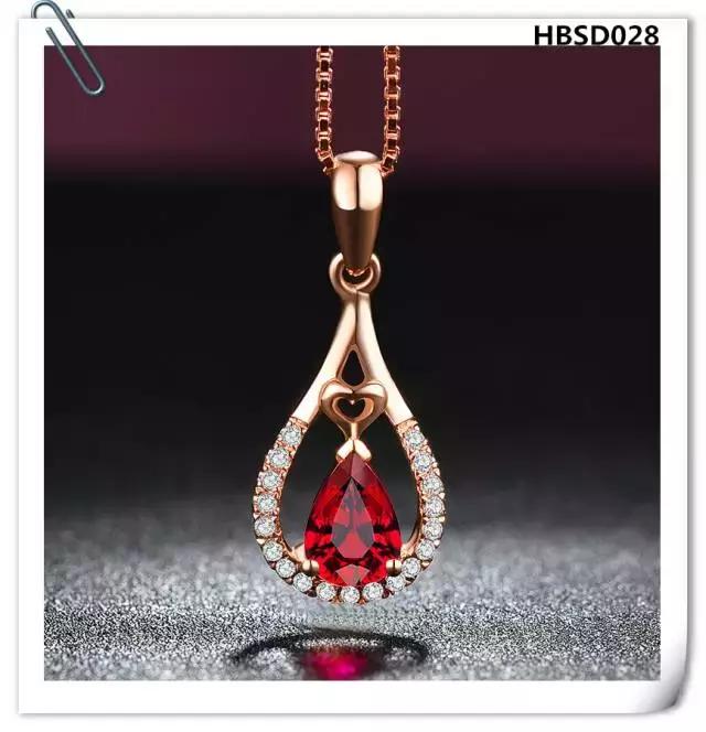 翡翠水滴吊坠款式图片,水滴红宝石吊坠天然彩色宝石正品