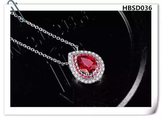 翡翠水滴吊坠款式图片,水滴红宝石吊坠天然彩色宝石正品