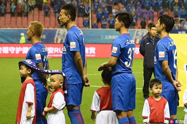 中超第27轮上海申花1:2憾负天津亿利被对手斩落马下