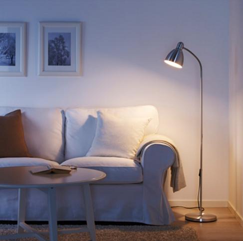 北欧装修案例全屋无主灯,简约风装修软装客厅落地灯