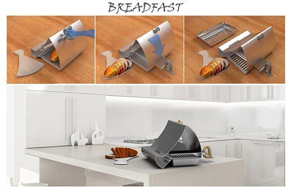 面包趣事,吐司面包全自动切片