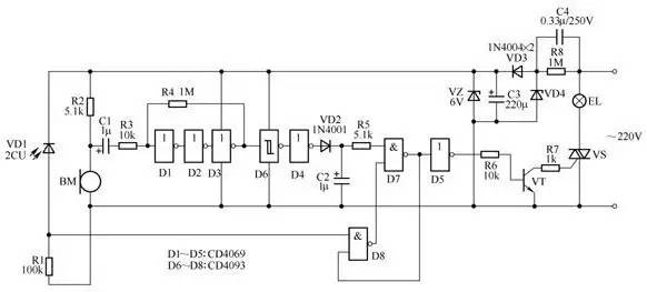 常见的照明控制原理图老电工珍藏,照明基本线路的原理图
