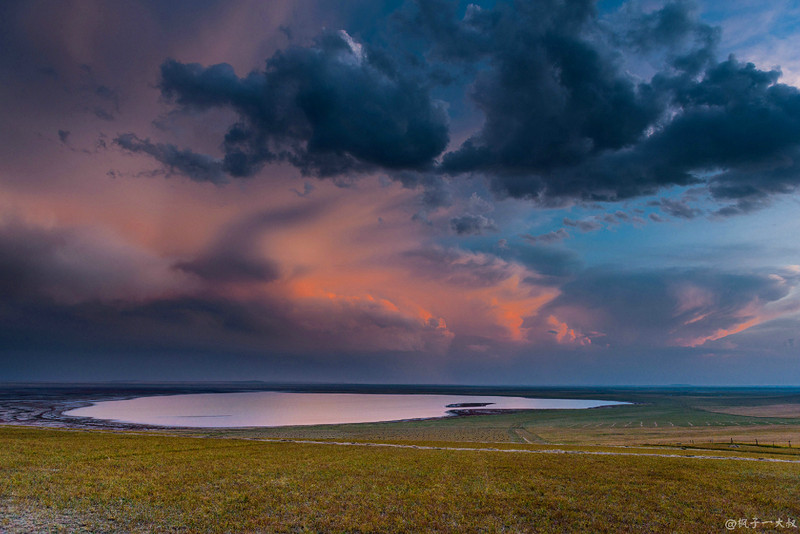 草原金秋美景图片,蓝天白云大草原的美图