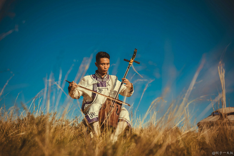 草原金秋美景图片,蓝天白云大草原的美图