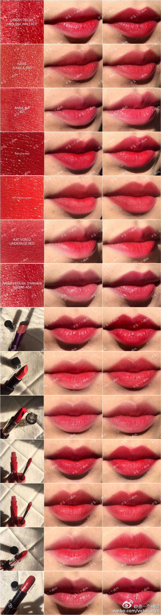 3ce口红taupe砖红色,25色口红