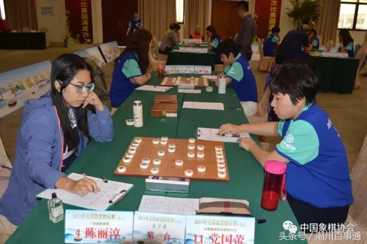 潮汕这个姿娘下象棋很厉害