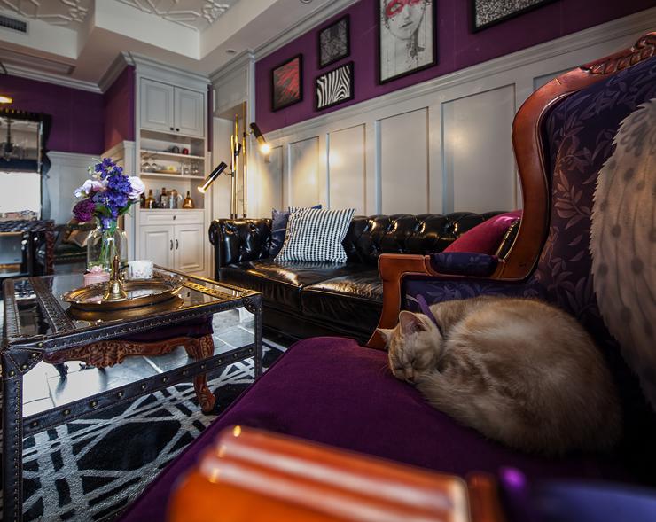 172平米新家美式混搭风格很温馨 (72平米美式全屋定制家具)