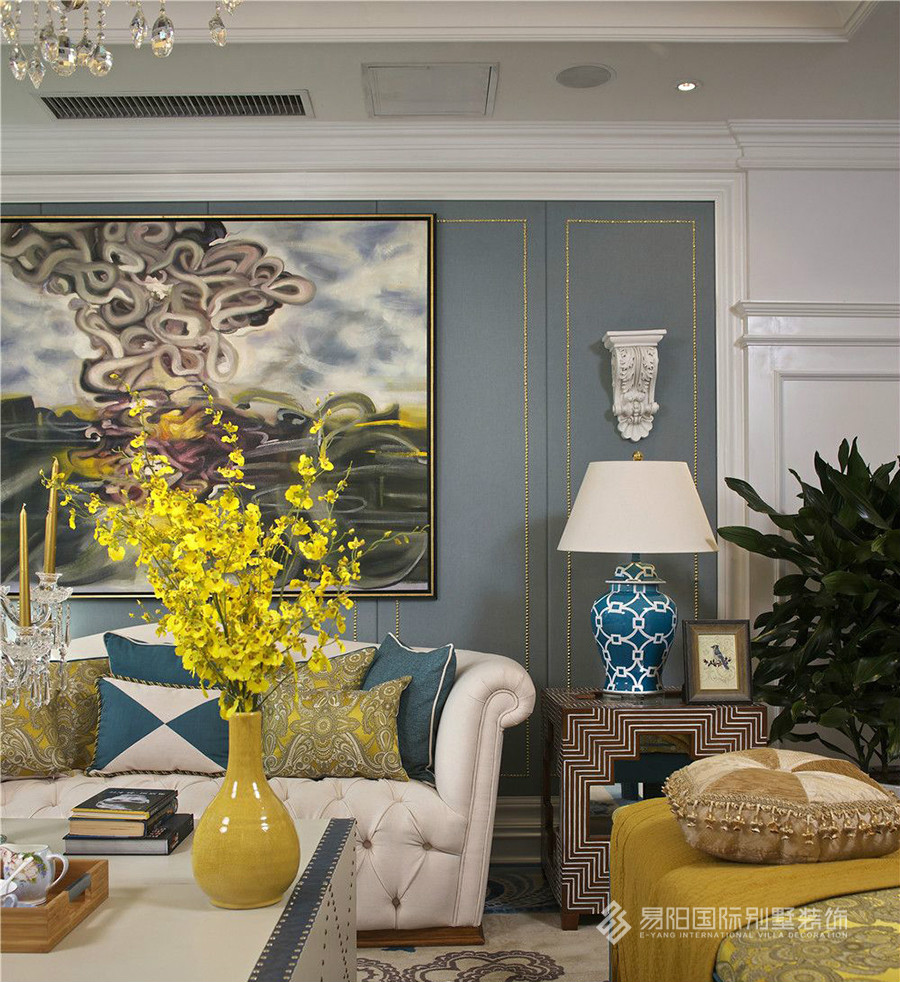 北京别墅全案设计-保利垄上320㎡新古典风格