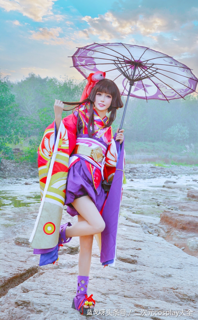 阴阳师神乐叠翠流金cos,cosplay阴阳师神乐高清图