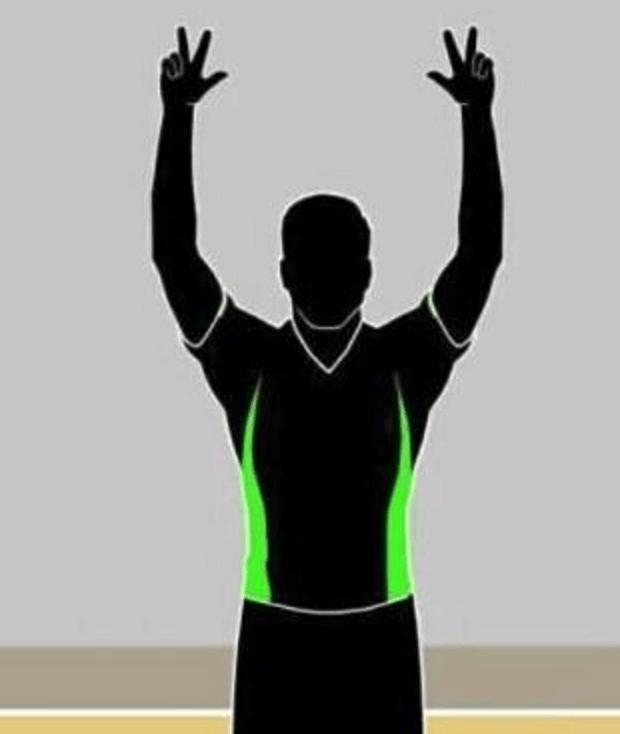 篮球裁判手势半场八秒,篮球裁判手势继续进行