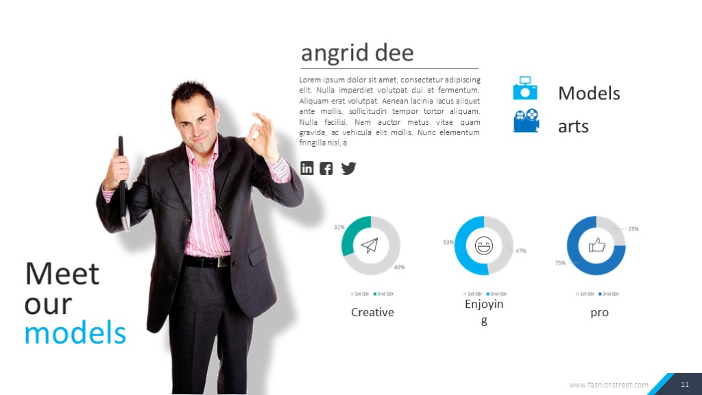 高端大气蓝色商务ppt模板,免费简约风产品介绍ppt模板