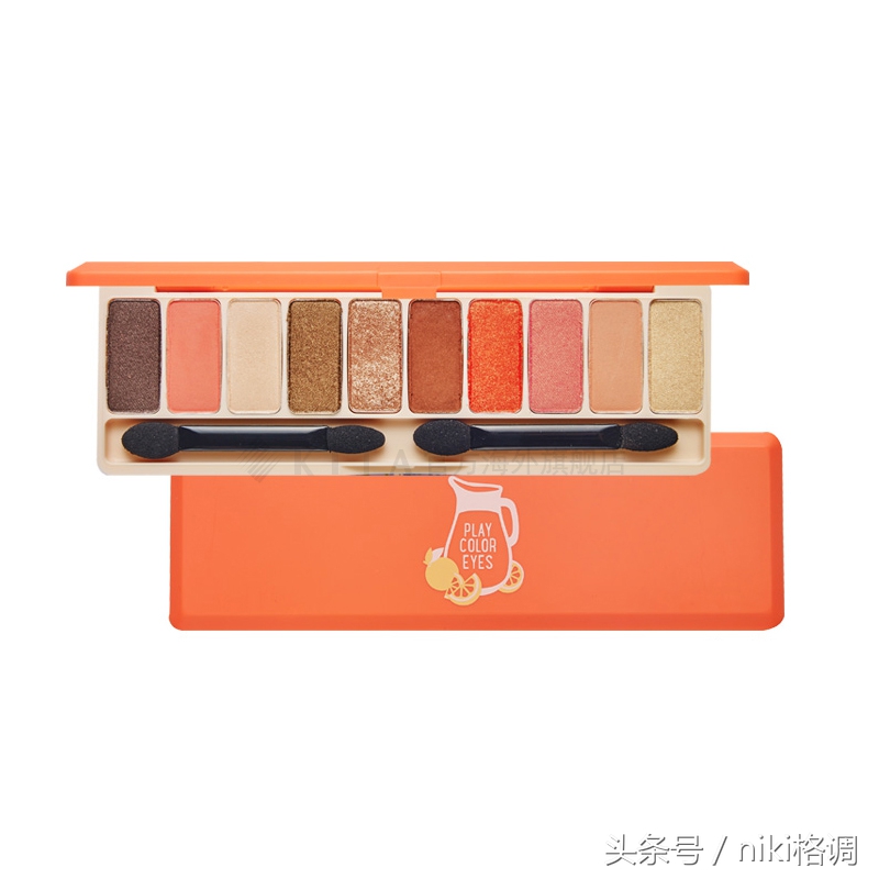 元气少女妆，暖色系眼影不能少