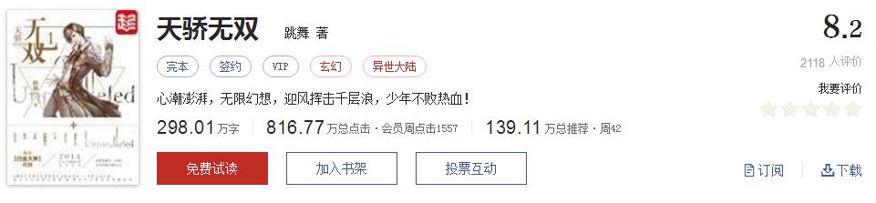 起点评分8.7以上小说排行榜,全网评价最高的十本网络小说神作