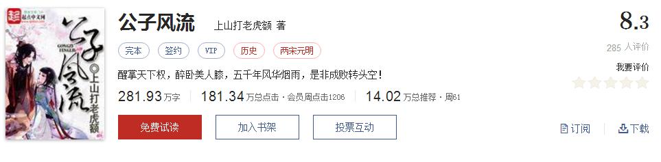 全精品系列网络小说推荐，起点8.3分高评价口碑神作，大神经典