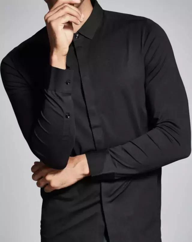 165到170偏瘦男士商务衬衫,衬衫男秋冬宽松慵懒风外穿潮