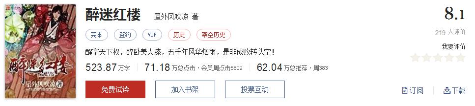 起点热门网络小说排行,起点文笔好9分以上的小说
