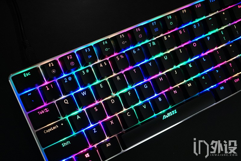 黑爵ak33如何调节背光颜色,黑爵极客ak33背光机械键盘