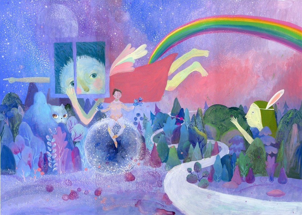 明明可以靠颜值却偏偏靠才华画画,明明能靠颜值非要靠画画