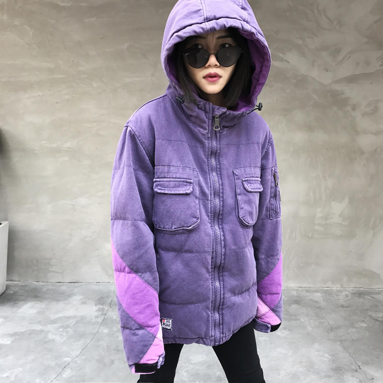 冬装穿搭oversize棉服,时髦棉服保暖显高百分百的女人味