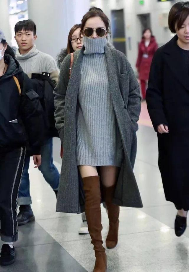 日常连衣裙慵懒风,冬天连衣裙不粘毛百搭显瘦