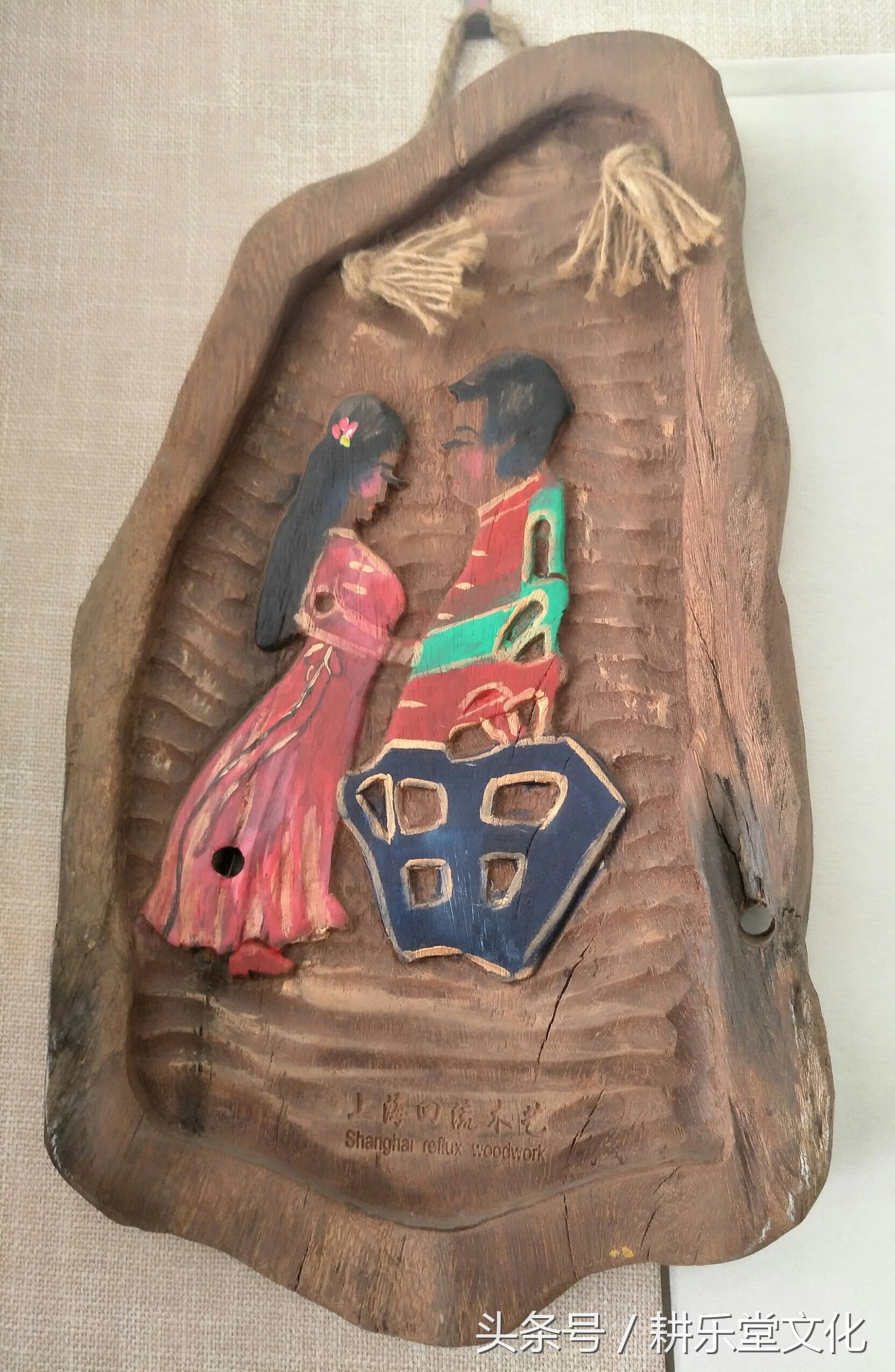 百年老船木雕刻,老船木山水雕刻