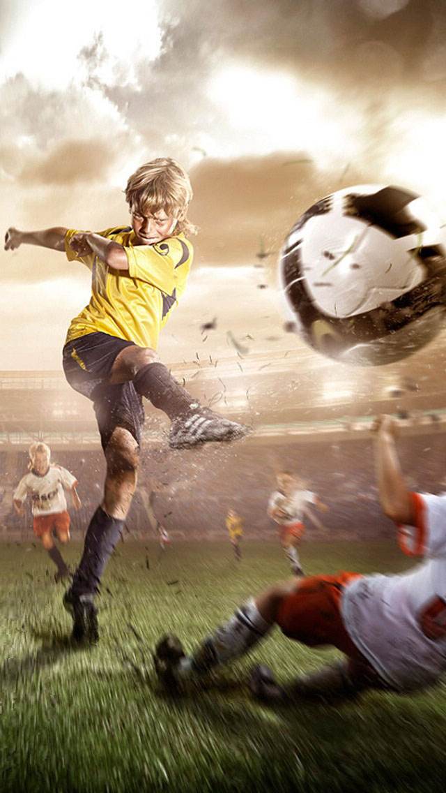关于足球的炫酷手机壁纸,少年感的足球壁纸
