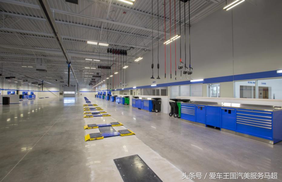 车库洗车店效果图,地下车库高端洗车店装修设计