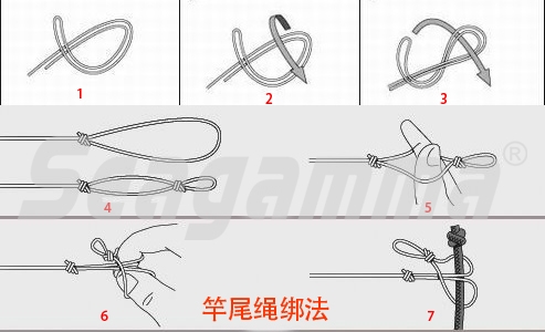 钓鱼钩子线与主线的绑法视频教学,钓鱼打结绑线技巧大全