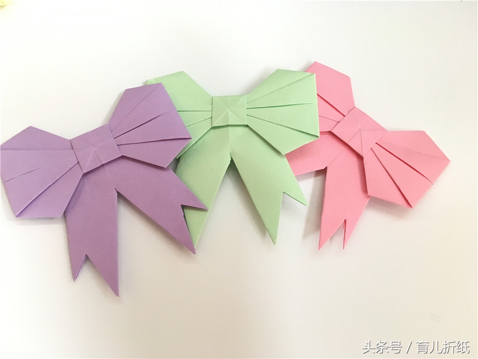 如何折纸迷你带蝴蝶结的高跟鞋,可以戴在头上的折纸蝴蝶结怎么做