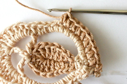 蝴蝶耳环项链的钩编教程,蝴蝶帽子的钩编方法第一部分