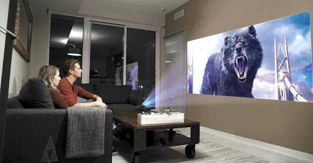 高清智能投影仪4k家用影院华为,家用便携投影智能wifi投影机