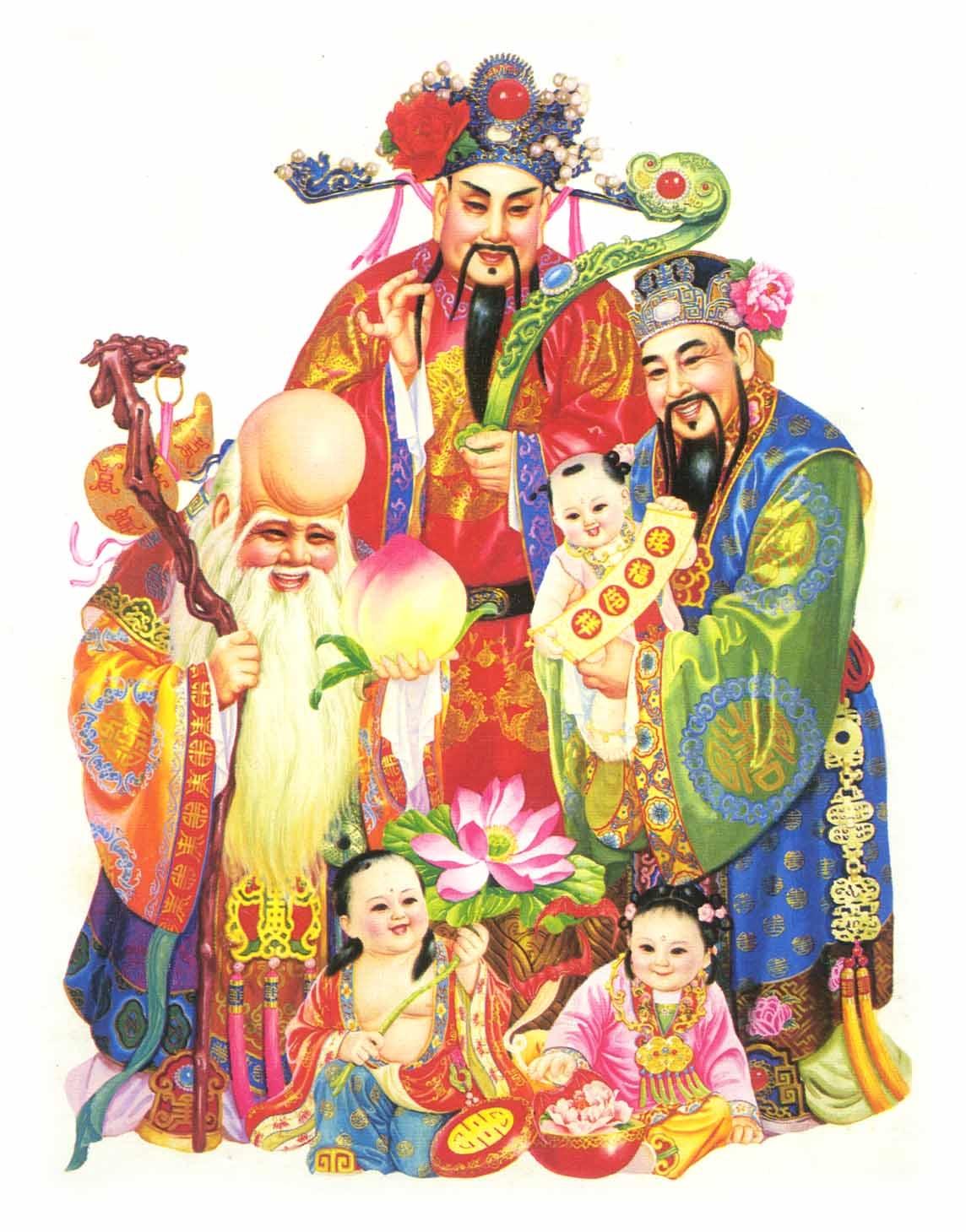 中国神仙体系和道教神仙体系,中国道教神仙谱系全图大全