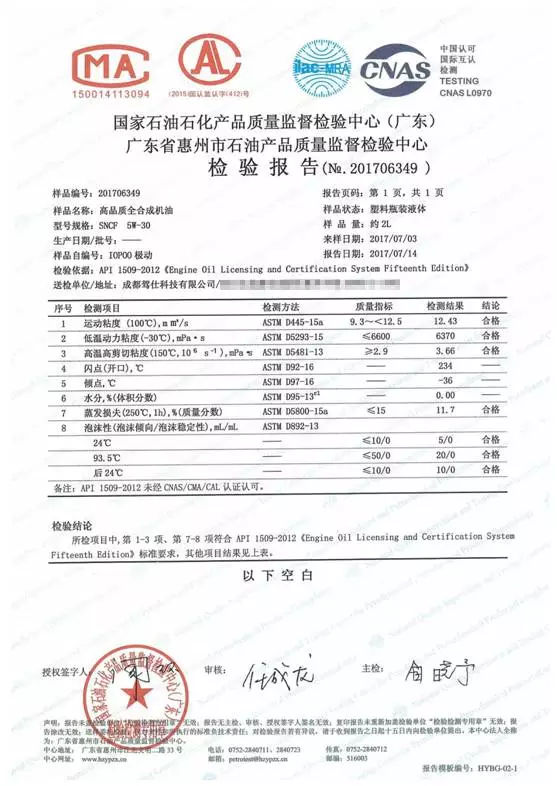 日系车各品牌机油测评,各款机油测评