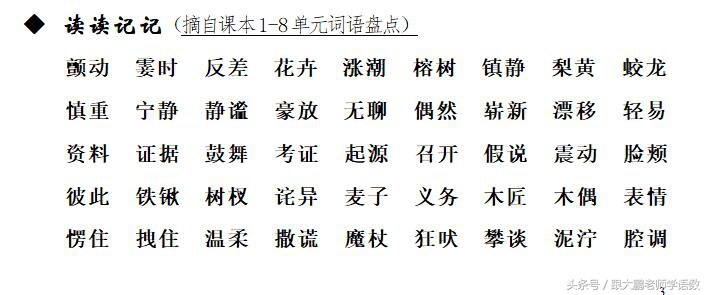 人教版四年级上册语文复习资料袋,人教社四年级语文上册的复习资料