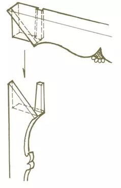 榫卯结构手绘线稿,古代家具手绘线稿