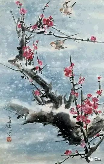 花鸟大师王雪涛画梅,王雪涛花鸟画图片梅花