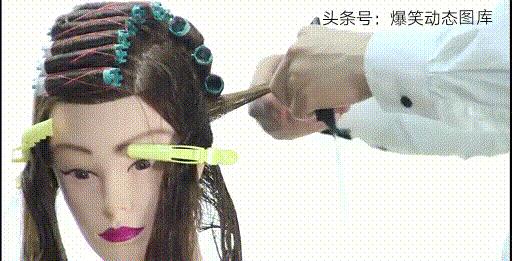 美发烫发各种卷杠手法,美发师烫发教学