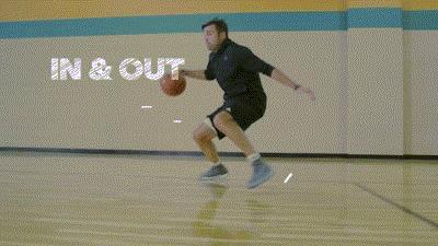 最简单篮球过人招式教学,内外侧运球过人