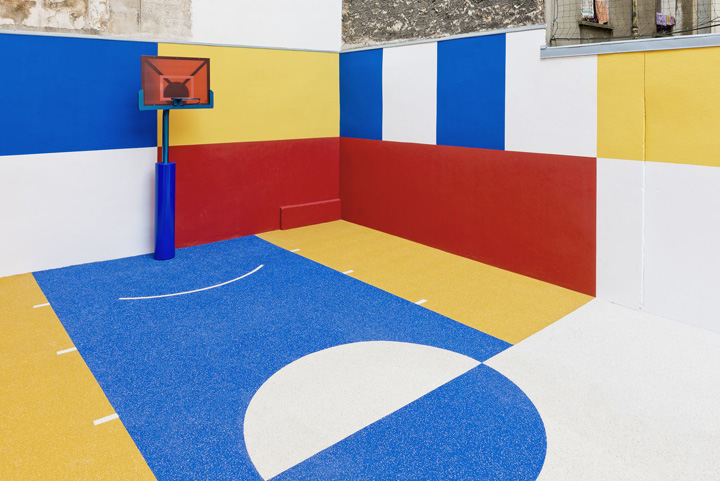 巴黎街区最梦幻的篮球场巴黎又一打卡拍照胜地