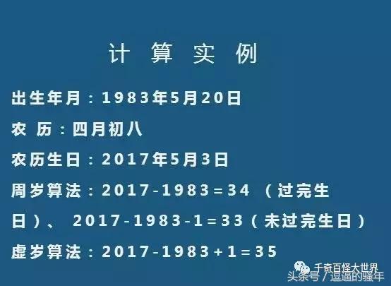 虚岁实岁有什么区别,虚岁实岁怎么判断