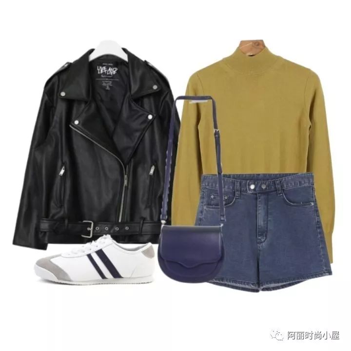 韩版宽松皮夹克搭配什么裤子,韩版帅气皮夹克怎么搭气质