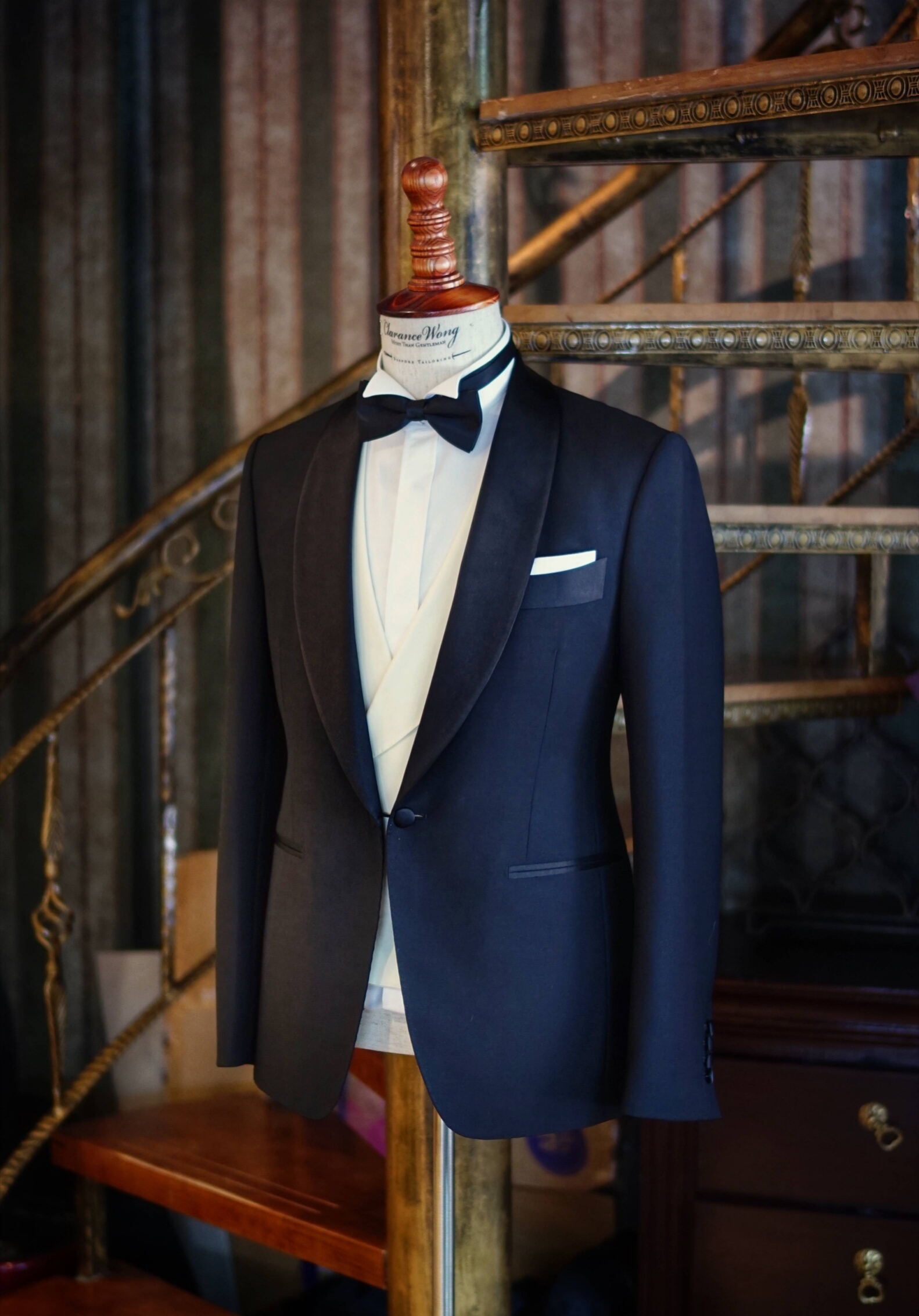 纯羊毛男士西服三件套装,中老年男士osd西服套装