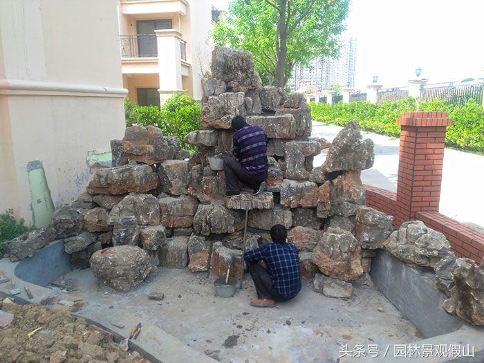 园林假山绿化施工的详细流程步骤,假山的概念及施工技术