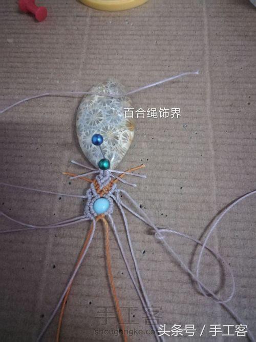 编绳项链背云的编法,宝宝平安扣编绳项链编法