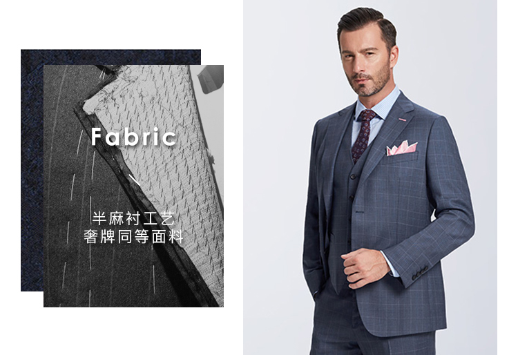 男士定制西装哪种好,男士西服套装英伦铜扣高档