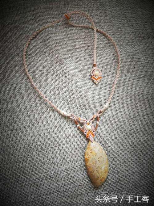 编绳项链背云的编法,宝宝平安扣编绳项链编法