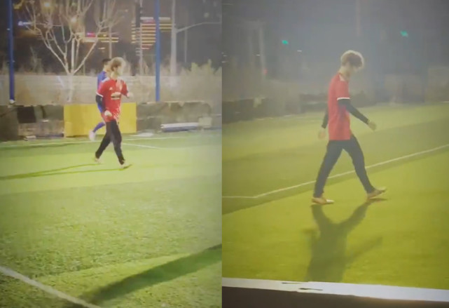 鹿晗看球赛反应,网友评论鹿晗打球