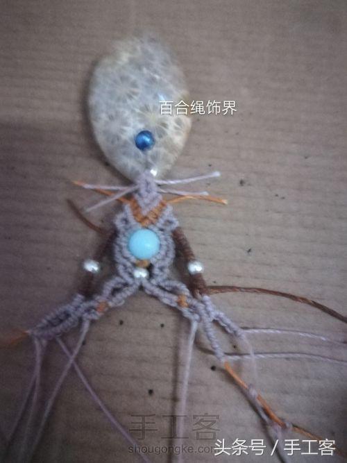 编绳项链背云的编法,宝宝平安扣编绳项链编法