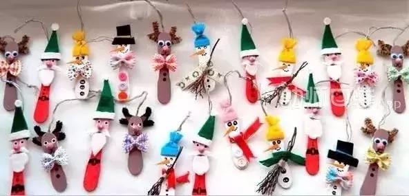 幼儿园废旧纸箱走廊环创吊饰双面,用废旧物品做关于冬天的手工吊饰