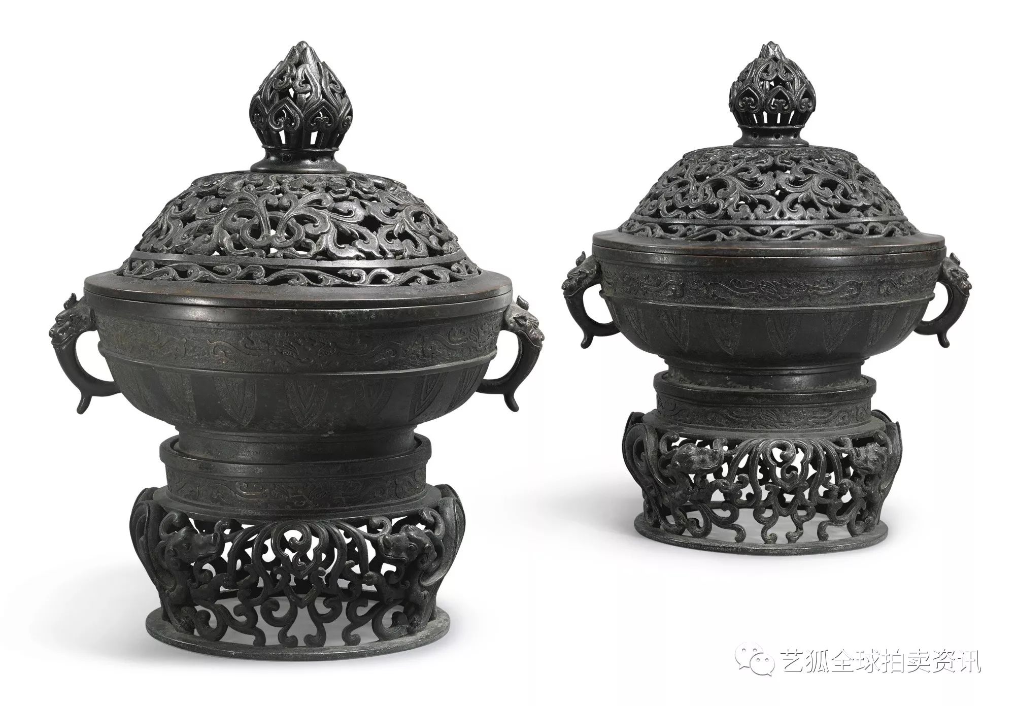 石叟镶银丝铜炉拍卖纪录,铜炉拍卖价格一览表